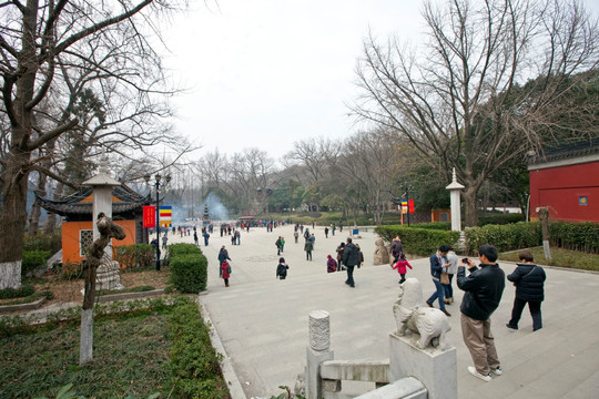 栖霞寺 古寺 传统建筑 栖霞山