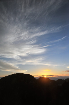 黄山 春季 晨曦 早晨 日出