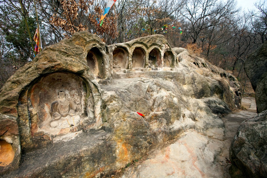 千佛崖 石窟 栖霞山 栖霞寺