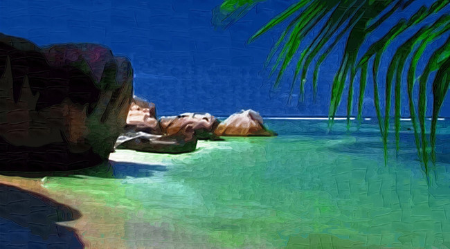 塞舌尔群岛海景