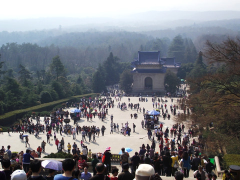 中山陵俯瞰 钟山风景区