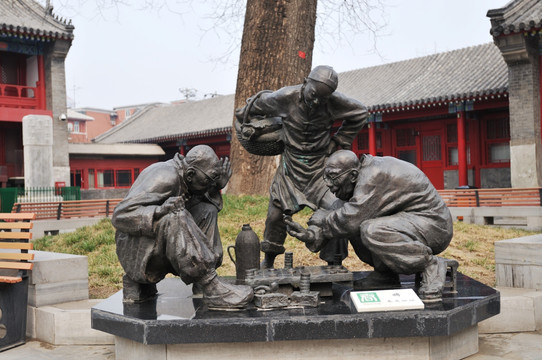 老北京风情雕塑