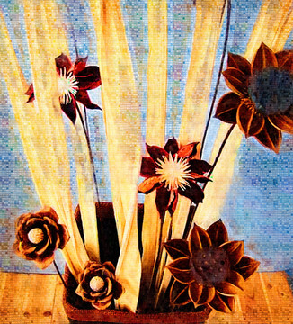 鲜花装饰画