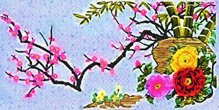 无框画