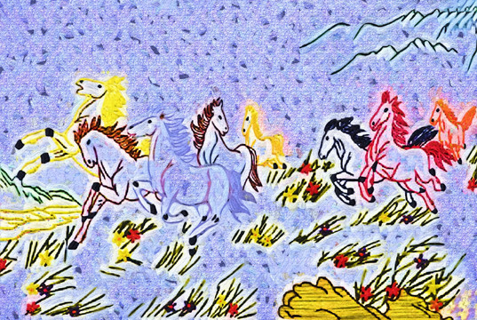 无框画