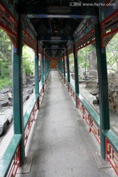 北京恭王府的长廊