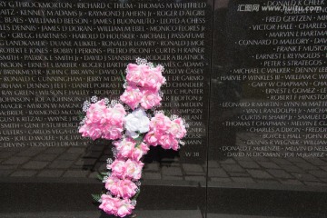 美国越南战争纪念碑局部