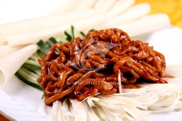 京酱肉丝夹饼