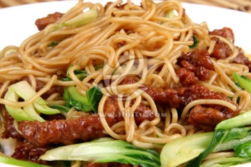 牛柳丝炒面   上海炒面