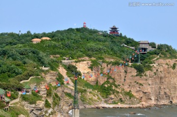 山东烟台蓬莱阁景区的田横山