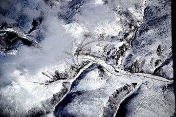 西藏风光 雪山 峡谷 冰川