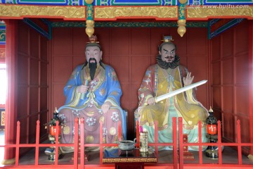 三仙山蓬莱仙岛道教宗教塑像