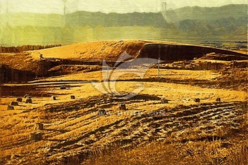 装饰画    秋景  田园风光