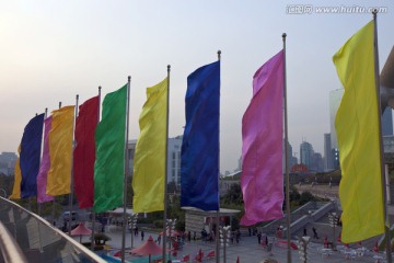 上海陆家嘴 旗帜