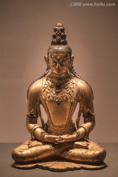 鎏金铜释迦牟尼佛坐像