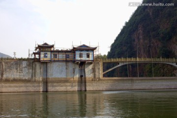 五泄风景区 水坝 大坝  水库