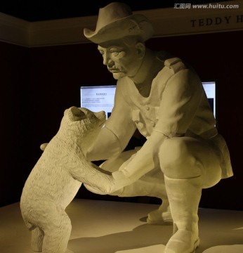 罗斯福与泰迪熊雕塑