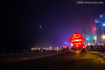 青岛五四广场夜景