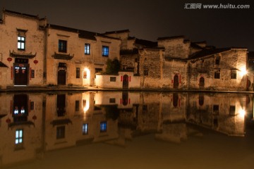 宏村月沼夜色