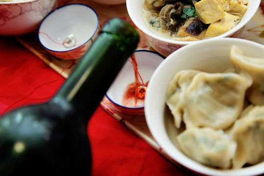 美酒饺子