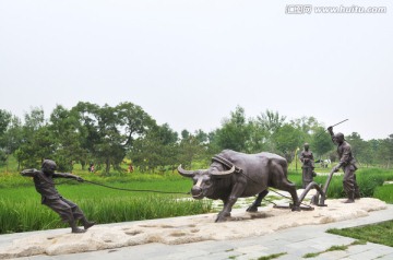 北京北坞公园的雕塑
