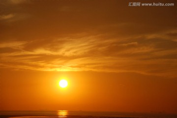 日出 天空 云彩 朝霞 彩云