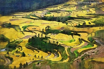 油画 乡村油画