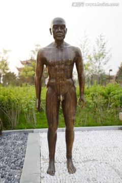北京园博园石家庄园铜人雕塑