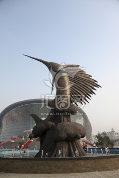 天津塘沽海昌极地海洋馆 雕像