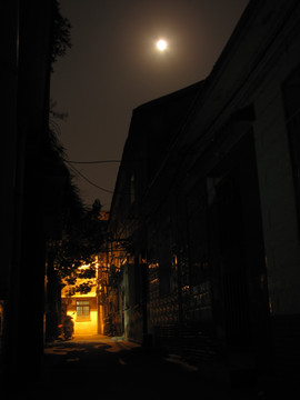老城旧巷 胡同夜色