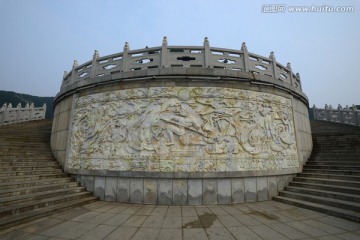 威海仙姑顶玉仙宫前宗教壁画