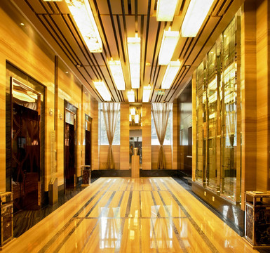 酒店电梯间电梯前厅