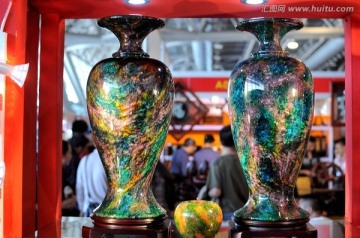 台湾玉石花瓶
