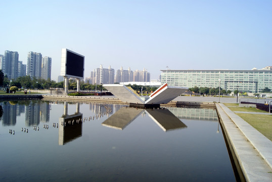 深圳宝安海滨广场景观