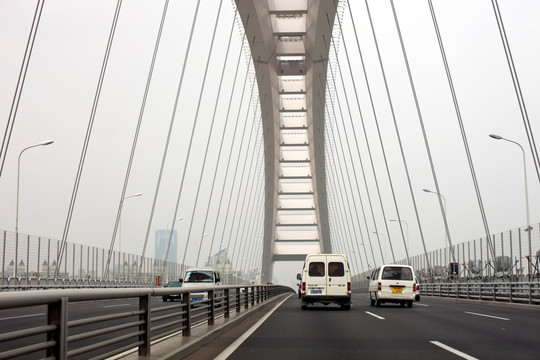 卢浦大桥 桥梁 现代建筑 城市