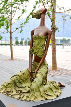 北京奥林匹克公园中的观海雕塑