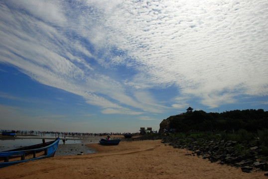 鸽子窝公园 赶海拾贝 天空