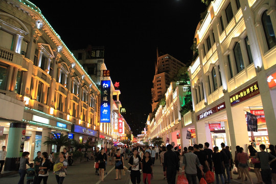 厦门中山路步行街夜景