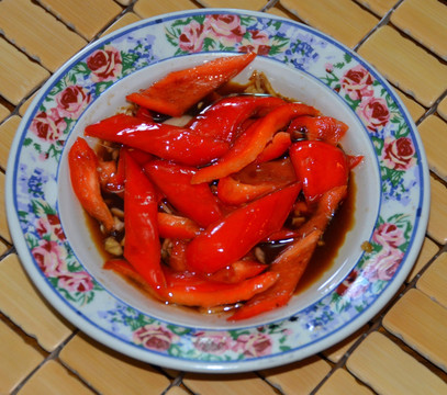 麻油红椒