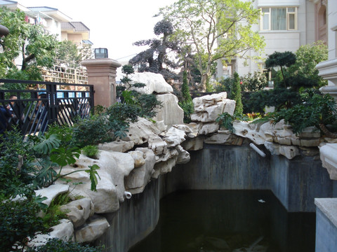 别墅池塘设计