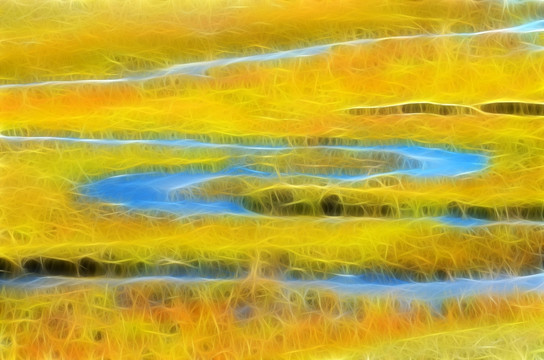 自然之河 电脑抽象画
