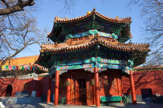 雍和宫 寺庙建筑 中式建筑