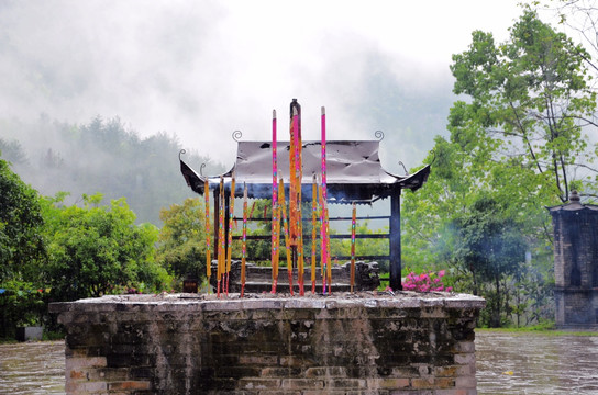 浙江仙居 寺院上香祈福