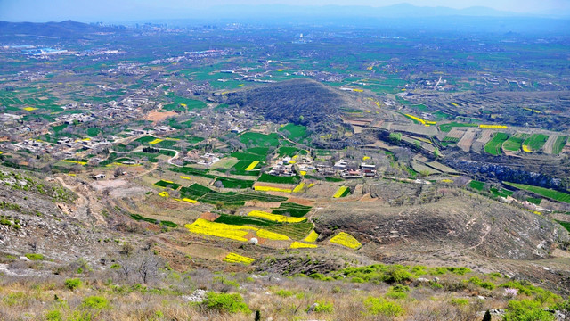 新密市 风光 田园 油菜花