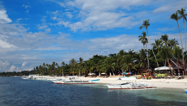 椰林蟹船海滩