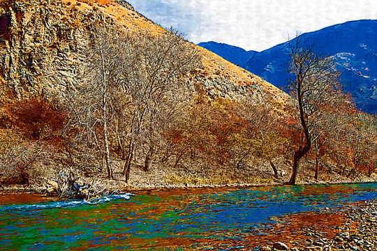 装饰画  秋景