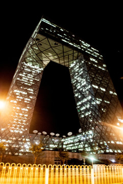 北京国贸大厦夜景