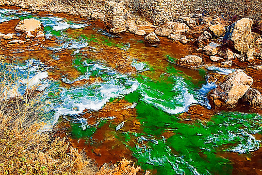 装饰画  水流