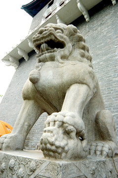 北京正阳门石狮子