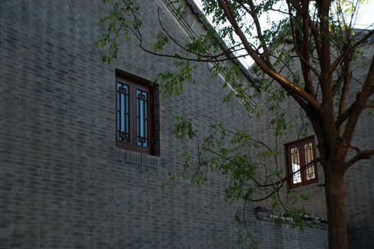 北塘古镇 别墅 窗户  建筑